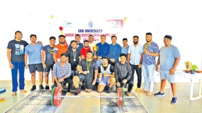 DM’s College ‘lift’ Goa University’s inter-collegiate championship
