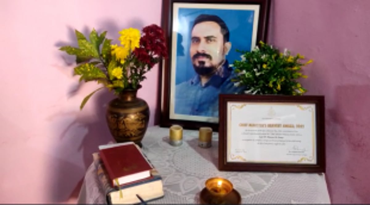 Danson De Souza posthumously awarded the Chief Minister's Bravery award, 2022