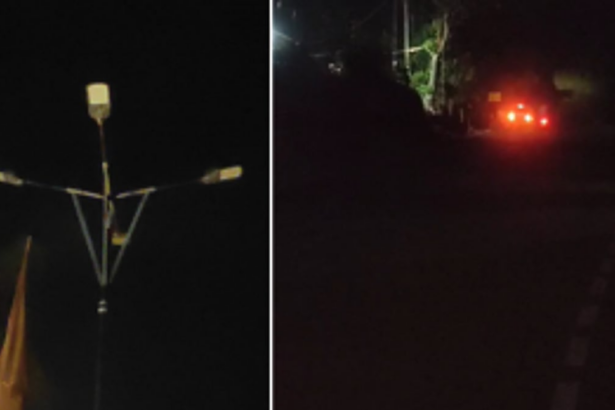 Darkness looms over Ghateshwar Nagar, Assagao; Locals demand urgent street light repairs to prevent accidents