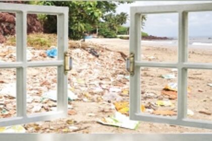 Dead fish at Caranzalem,  chips packets at Hawaii