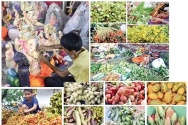Decorating with the best and most colourful produce