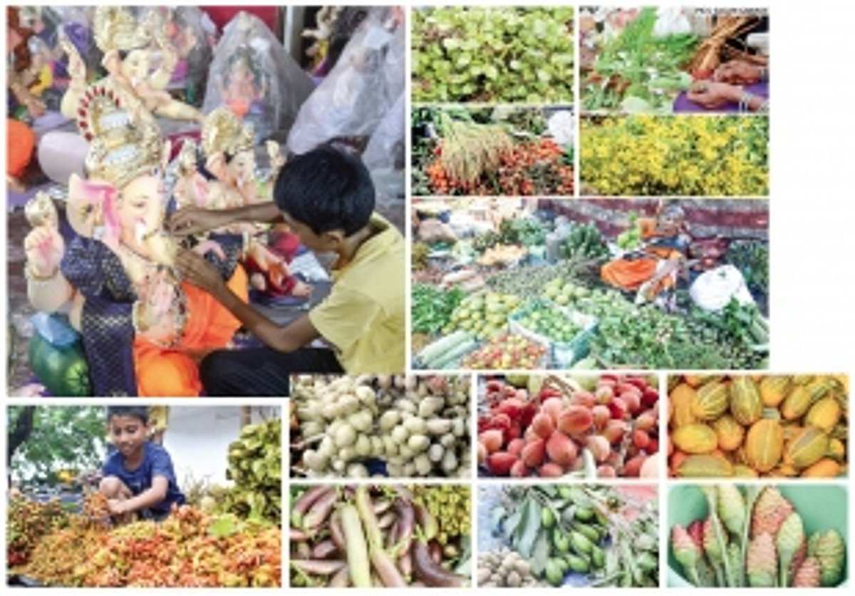 Decorating with the best and most colourful produce