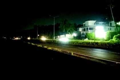 Defunct streetlights plunge Salcete highway stretch, roads in darkness