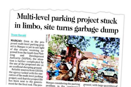 Delays and doubts plague Margao’s
multi-level parking project