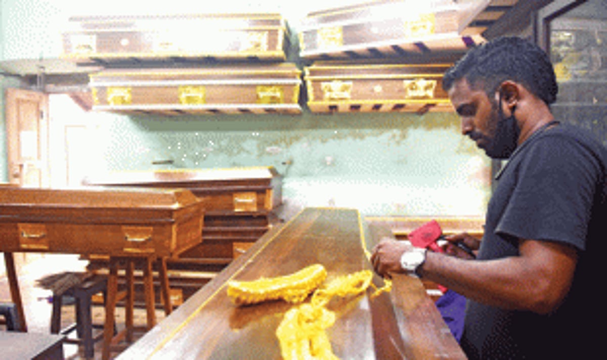 Demands for coffins and workload of coffin makers increased in pandemic