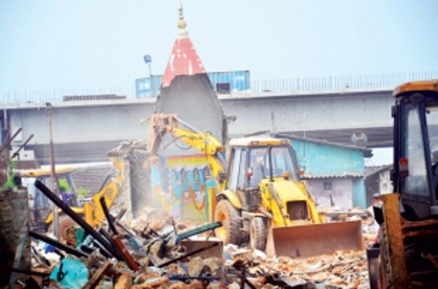 Demolition of temples amplifies pain of weeping devotees