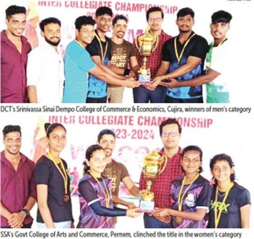 Dempo College and Govt College, Pernem, emerge victorious