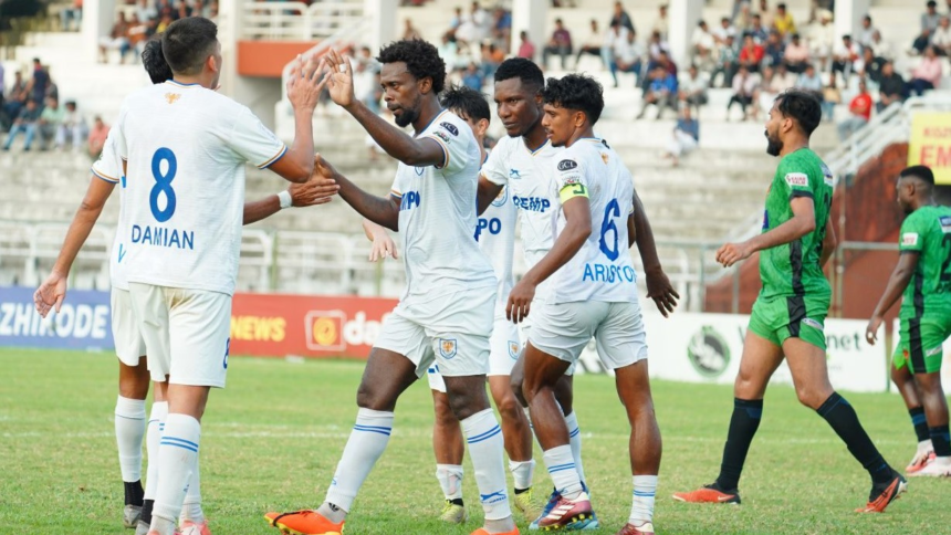 Dempo SC Stuns Gokulam Kerala FC with Dramatic 4-3 Comeback in I-League 2024-25 Finale 1 Dempo SC Stuns Gokulam Kerala FC with Dramatic 4-3 Comeback in I-League 2024-25 Finale