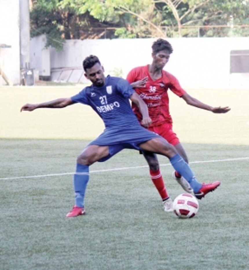 Dempo SC and Churchill bros  MATCH ends in thrilling draw