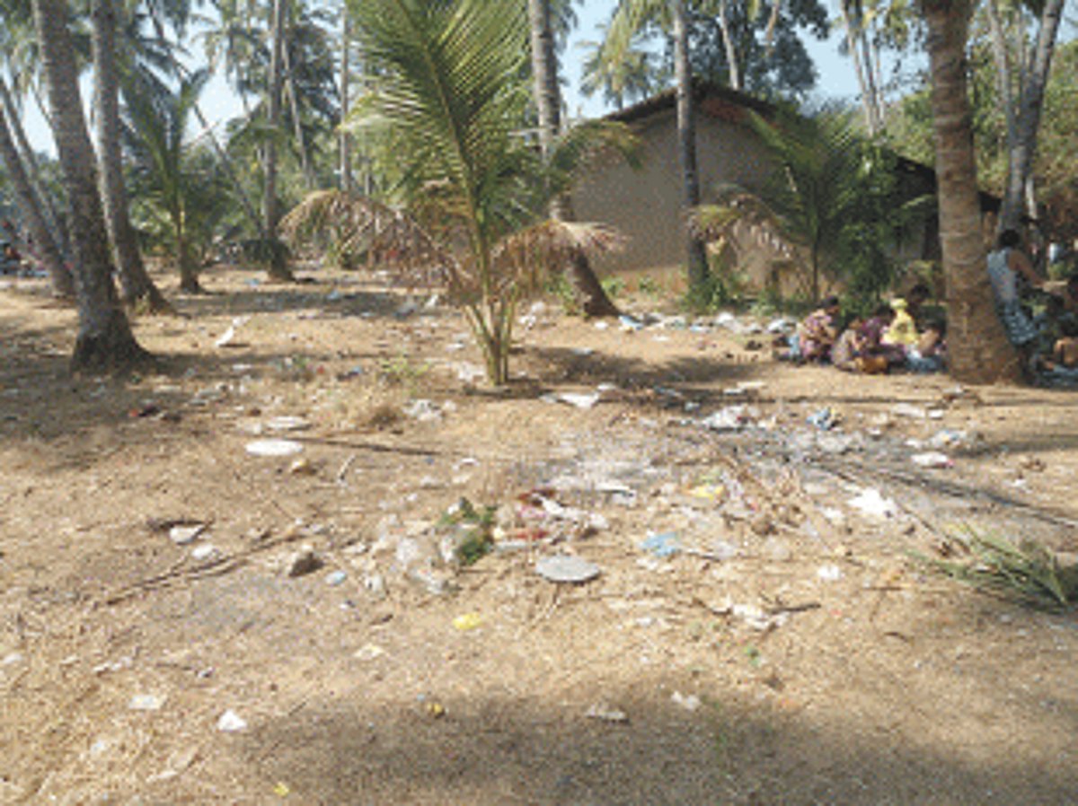 Desi tourists litter picturesque Hollant Beach