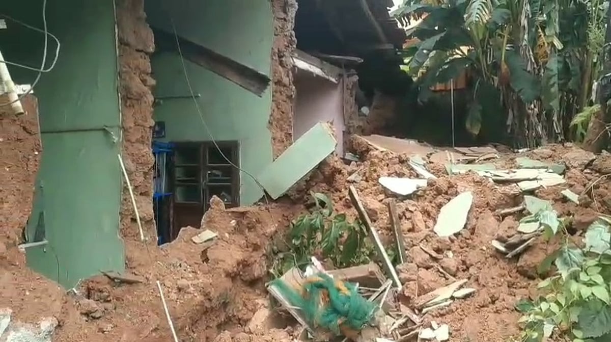 Desperation as Naresh Nagvenkar’s house at Ribandar collapses