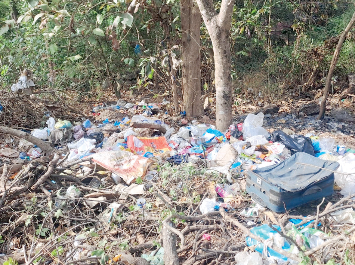 Despite door-to-door collection, garbage
piles up in Aquem