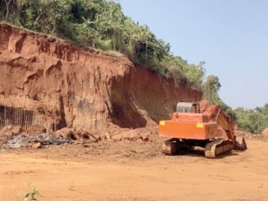 Destruction in Virnoda under guise of NH expansion to fill up khazan lands