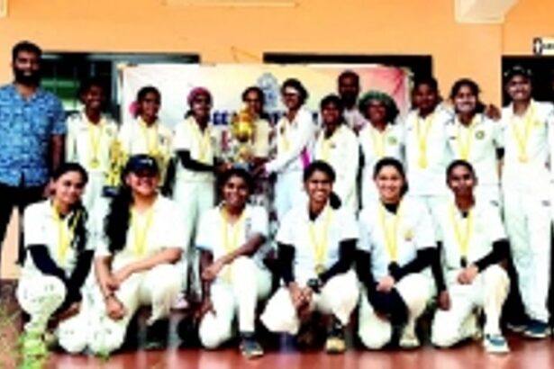 Dnyanprassarak Mandal’s College emerge champions  in GU Inter-Collegiate Cricket Women Championship