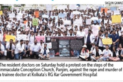 Doctors hold silent rally in   Panjim; demand justice to victim