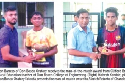 Don Bosco Oratory, Chandor SC  cruise into semi-finals