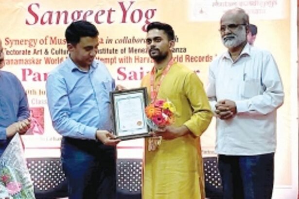 Dr Pankaj Sainekar sets Suryanamaskar world record