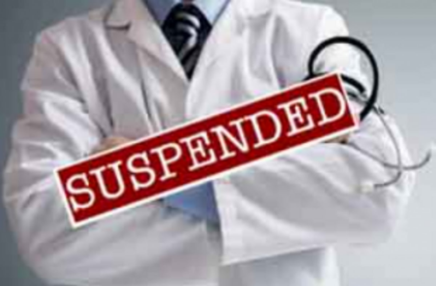 Dr Reuben De Sousa suspended