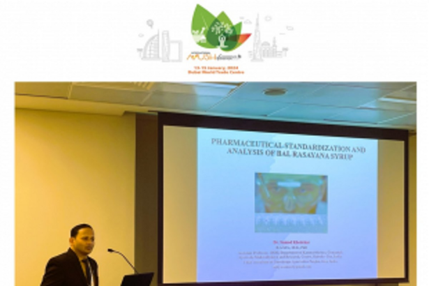 Dr. Sumod Khedekar, Illuminates the Global Platform with his invention at the 2nd Ayush International Conference Dubai.