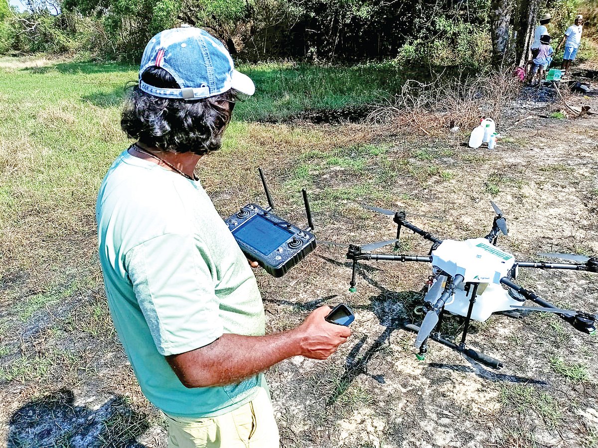 Drones to spray urea, help revive fields flooded due to Western Bypass in Benaulim