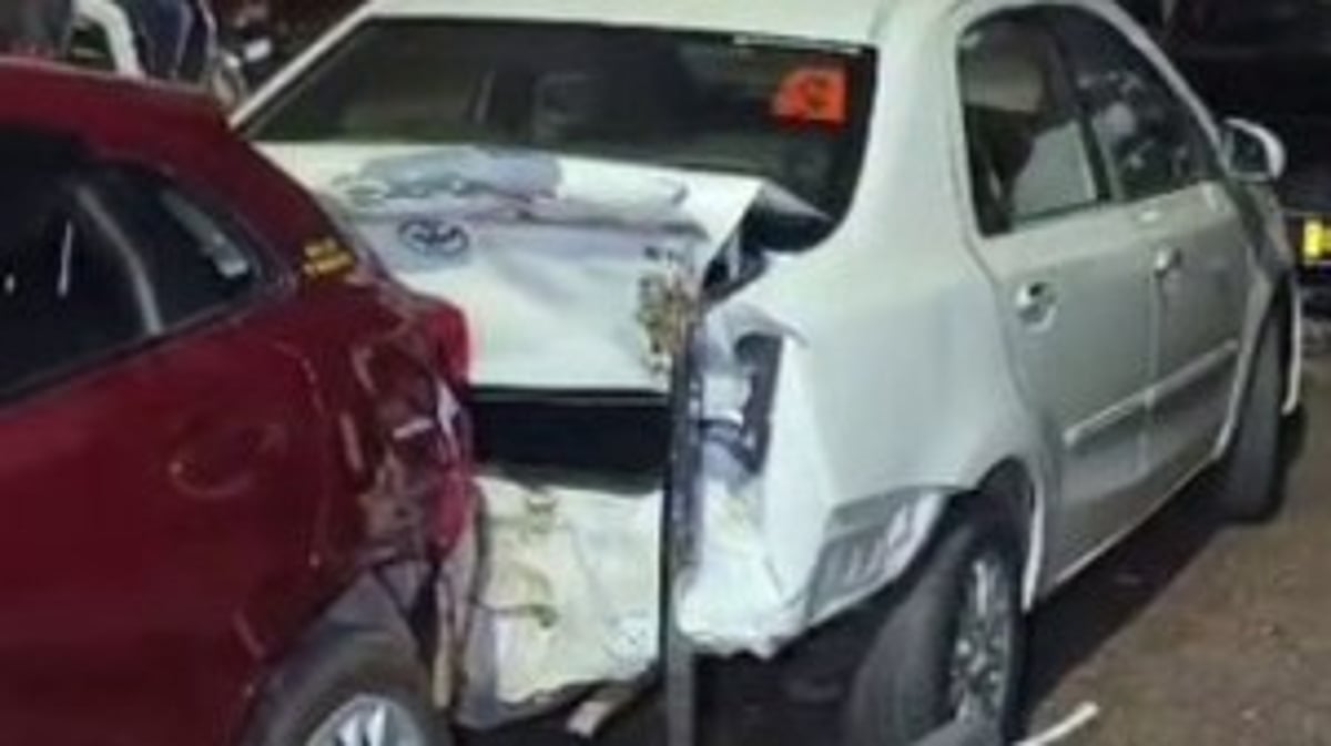 Drunk Tourist Causes Chaos in Calangute, Locals Detain Him After Dramatic Car Crash