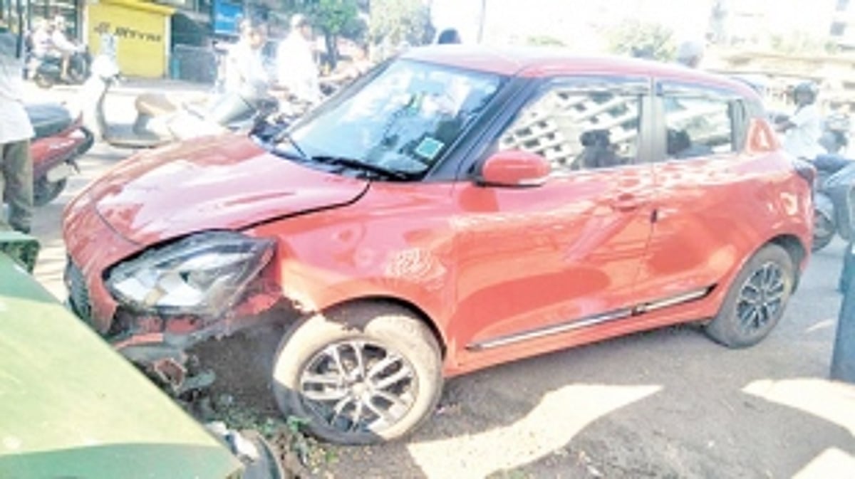 Drunken car driver  injures two