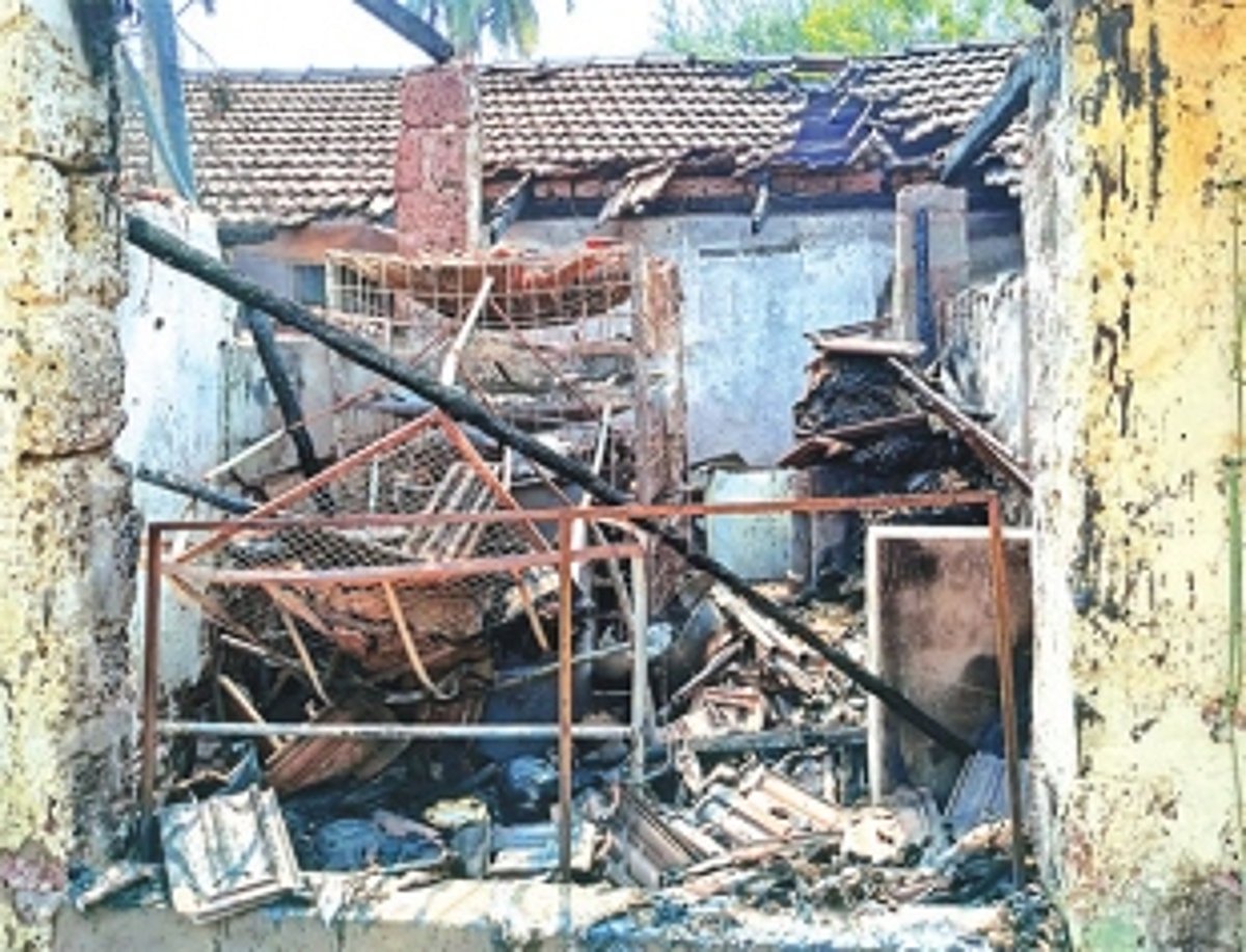 Dry fish shop, merchant’s home gutted in early morning blaze at Gandhi Market