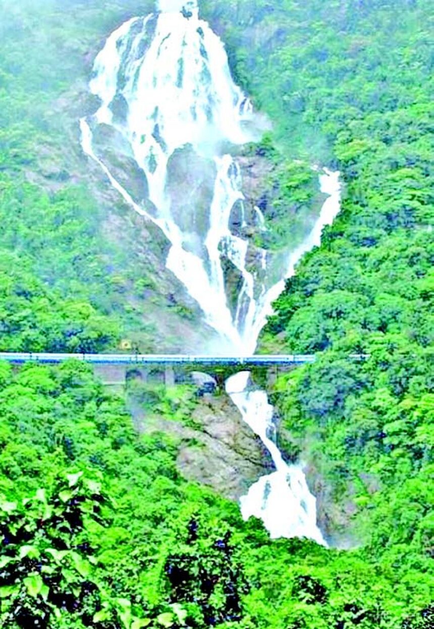 Dudhsagar Falls back in action as Collem celebrates tourism revival 1 Dudhsagar Falls back in action as Collem celebrates tourism revival
