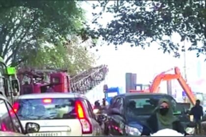 Dug-up highway causes early morning traffic mess at Margao’s doorstep