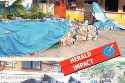 Dump yard cleared behind   Cana Benaulim Panchayat ghar