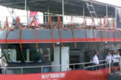 E-flag off ceremony of Varanasi ferry held at Goa Shipyard