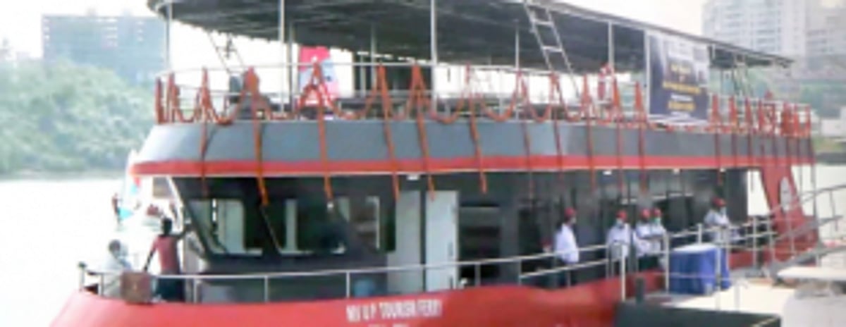 E-flag off ceremony of Varanasi ferry held at Goa Shipyard