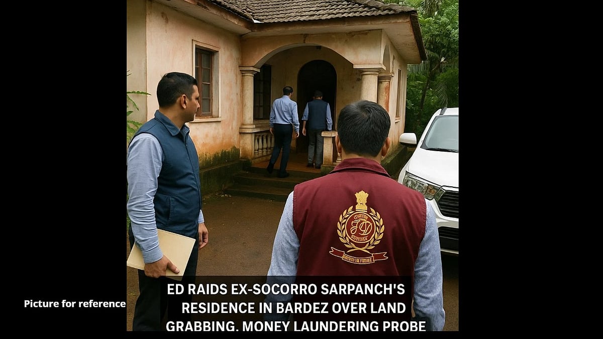 ED Raids Ex-Socorro Sarpanch’s Residence in Bardez Over Land Grabbing Money Laundering Probe