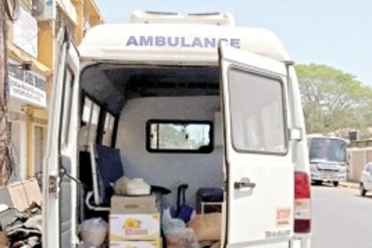 ESI ambulance used to  transport groceries