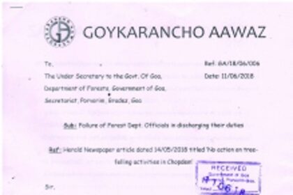 Echoes of tree felling heard, on the land of Echoes of the Earth “green’’ festival