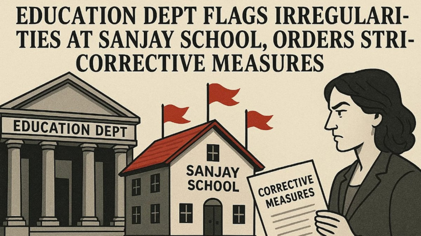 Education Dept Flags Irregularities at Sanjay School, Orders Strict Corrective Measures 1 Education Dept Flags Irregularities at Sanjay School, Orders Strict Corrective Measures