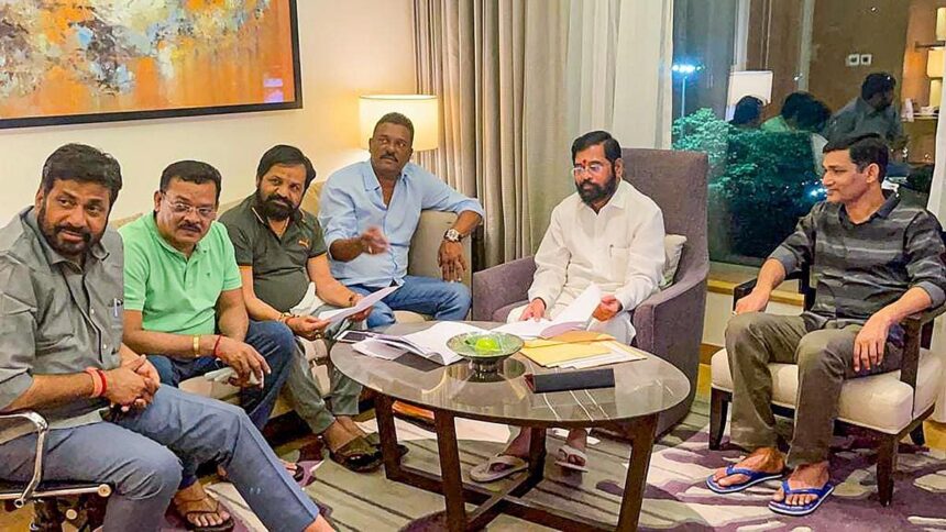 Eknath Shinde camp leader detained after sword fight over parking row in Thane 1 Eknath Shinde camp leader detained after sword fight over parking row in Thane