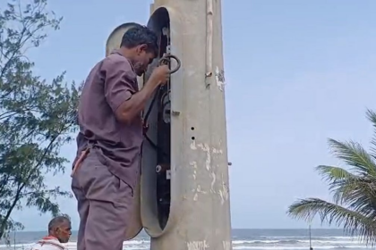 Electric Shock from High Mast Pole at Benaulim Beach Sparks Safety Concerns