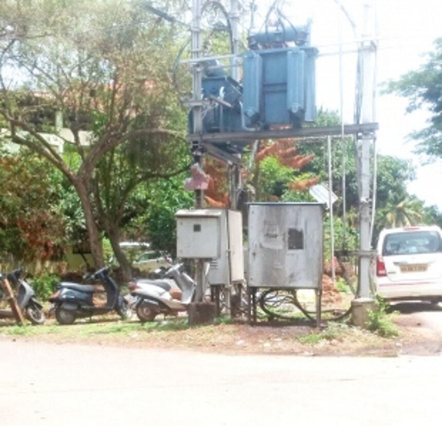 Electric transformer at Mangor hill poses risk 1 Electric transformer at Mangor hill poses risk