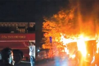 Electricity transformer destroyed  in major blaze in Vasco