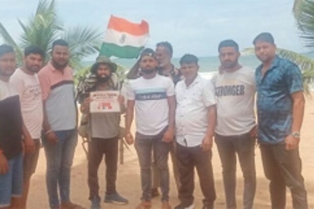 Engineer-turned-explorer treks 6,830 km across ten States, arrives at Baina beach