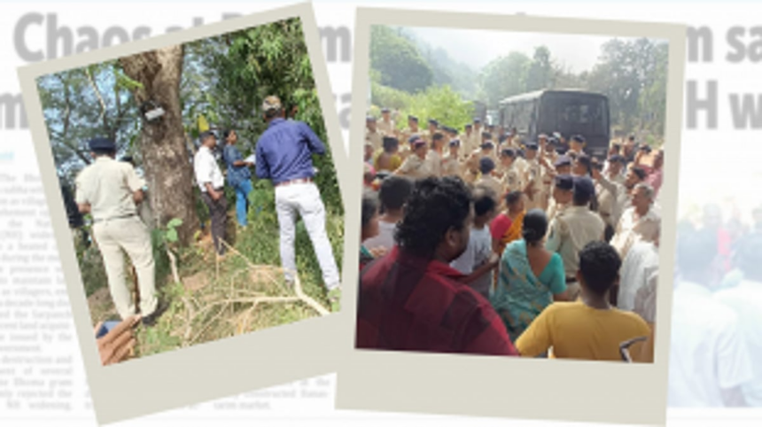 Escalating Tensions in Bhoma as NH Work Commences Amidst Villager Protests and Police Intervention