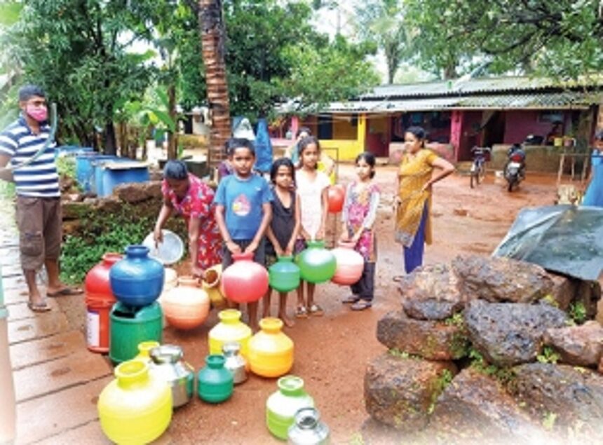 Every house having tap connections only a dream, far from reality in rural Sanguem