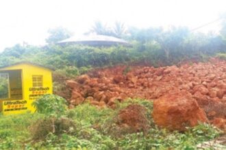 Excavation skirts PWD water tank at Bogmalo