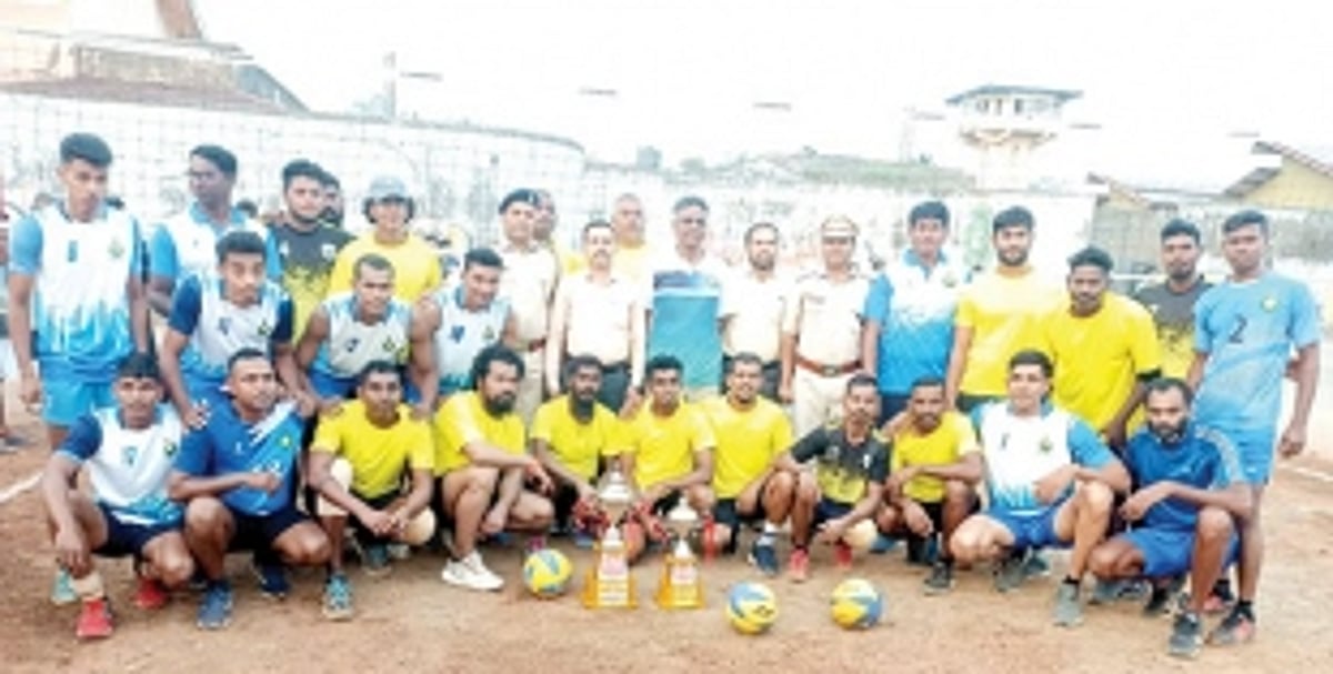 Exhibition volleyball match held in Colvale Jail