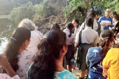 Exploring Chicalim’s wetlands: Villagers, students walk to protect pond ecosystem