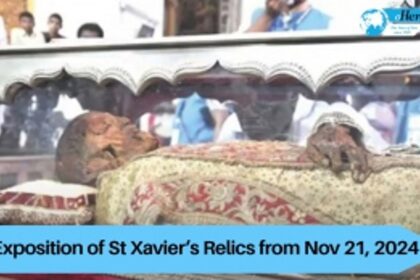 Exposition of St Xavier’s Relics from Nov 21, 2024
