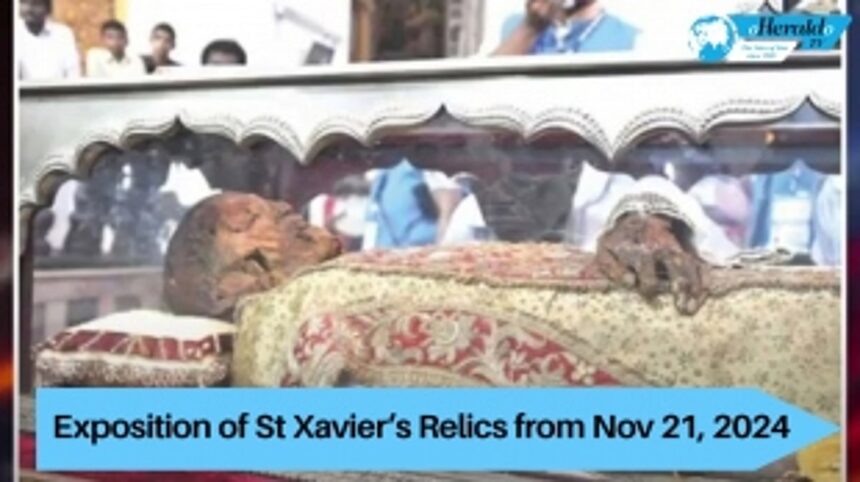 Exposition of St Xavier’s Relics from Nov 21, 2024