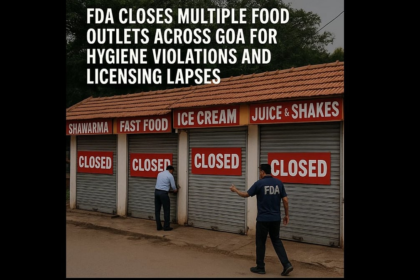 FDA Closes Multiple Food Outlets Across Goa for Hygiene Violations and Licensing Lapses