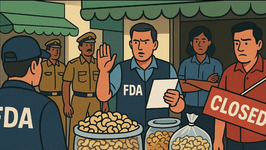 FDA Raids Calangute and Baga Shops, Shuts Down Outlets Selling Substandard Cashew Nuts and Violating Food Safety Norms 1 FDA Raids Calangute and Baga Shops, Shuts Down Outlets Selling Substandard Cashew Nuts and Violating Food Safety Norms
